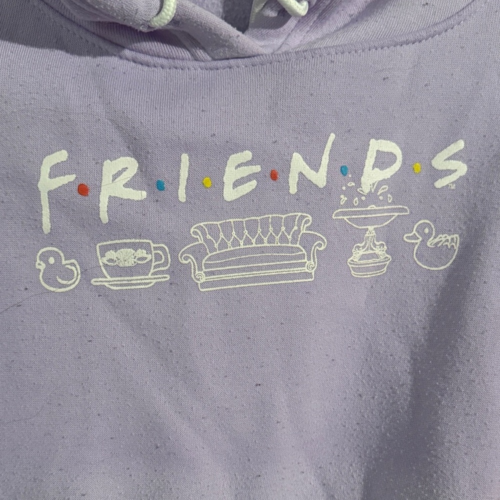Lavender FRIENDS Hoodie – Junior Girls Medium - Picture 5 of 5
